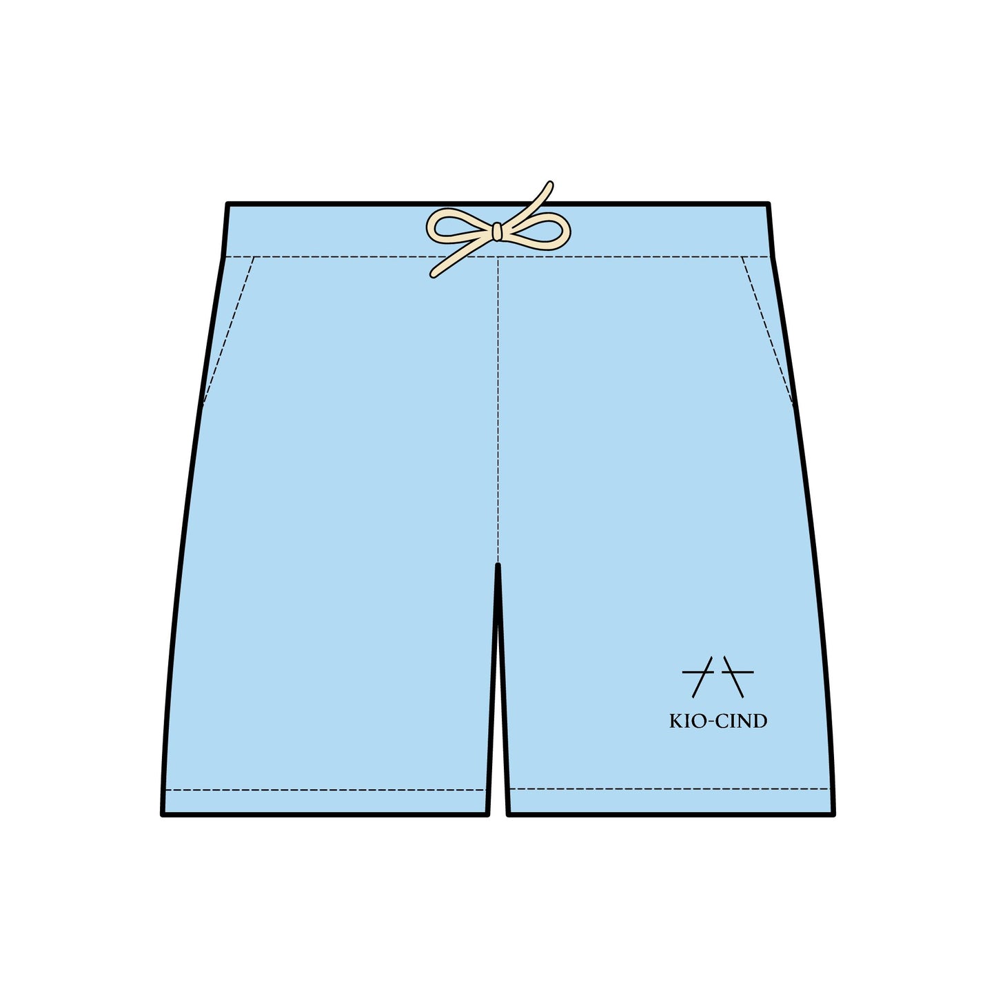 Kio-Cind Unisex Lightweight Fleece Sweat Shorts