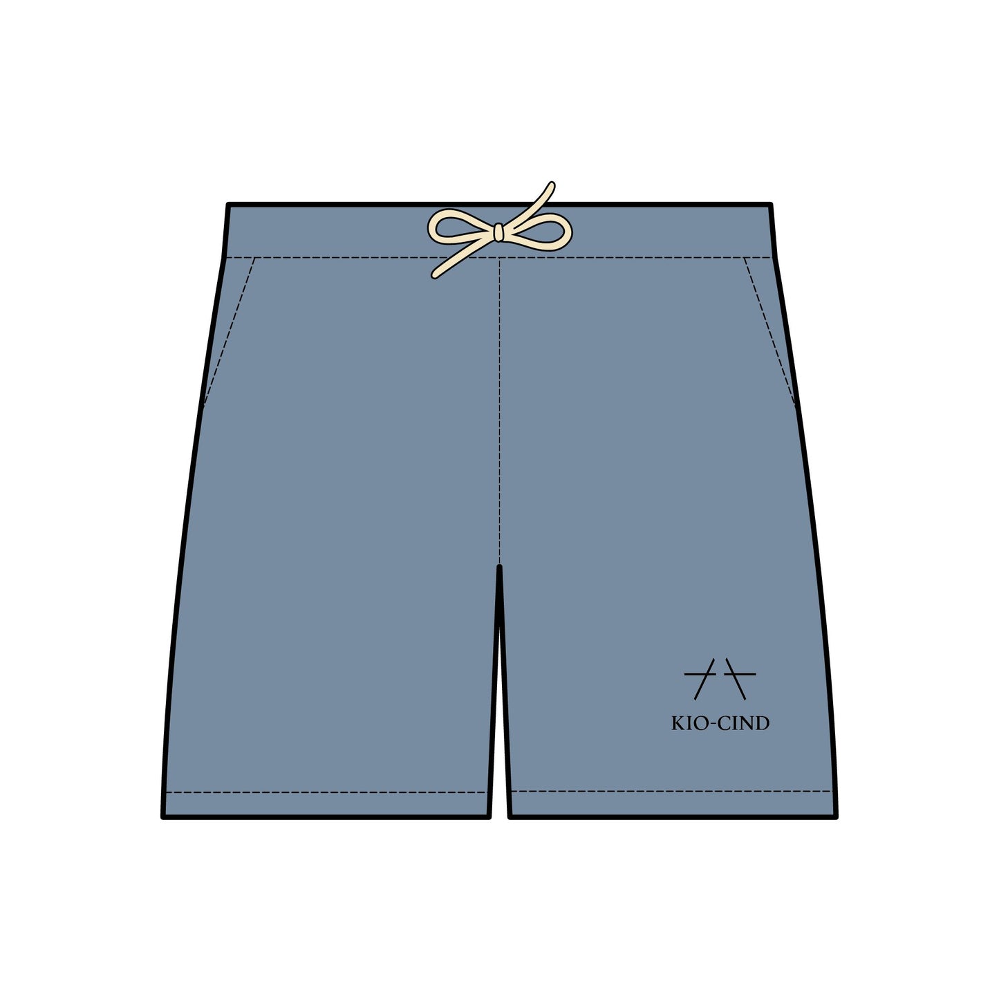 Kio-Cind Unisex Lightweight Fleece Sweat Shorts