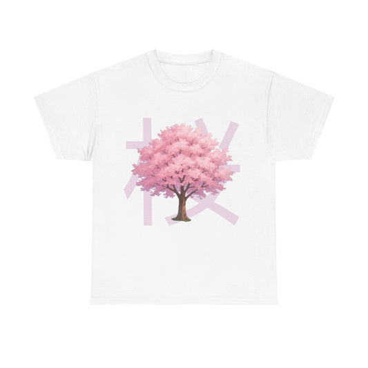 Cherry Blossom Unisex Heavy Cotton Tee