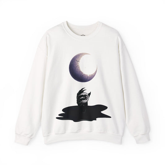 Crescent Moon Unisex Oversized Crewneck Sweatshirt